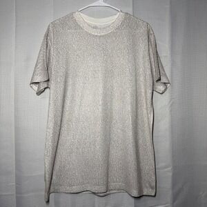 Litographs T-Shirt Large White All Over Book Text Print Literary Tee‎